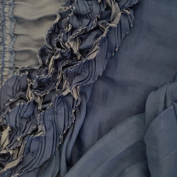 🐞 Vince Camuto Blue Off-the-Shoulder Top sz M - Picture 10 of 10